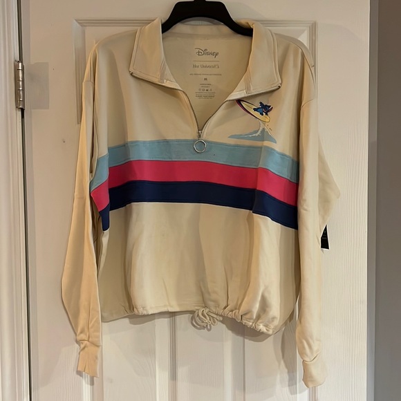 Her Universe Tops - Her Universe Disney Lilo & Stitch Quarter-zip Sweater